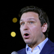 Florida Governor Ron DeSantis speaks during a campaign event for Republican Senate candidate from Nevada Adam Laxalt (not pictured) at Stoneys Rockin Country on April 27, 2022, in Las Vegas, Nevada.